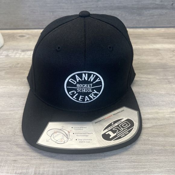 Danny Cleary Hockey School Black NHL Baseball Hat Snapback FlexFit Tech 110 - Picture 1 of 9
